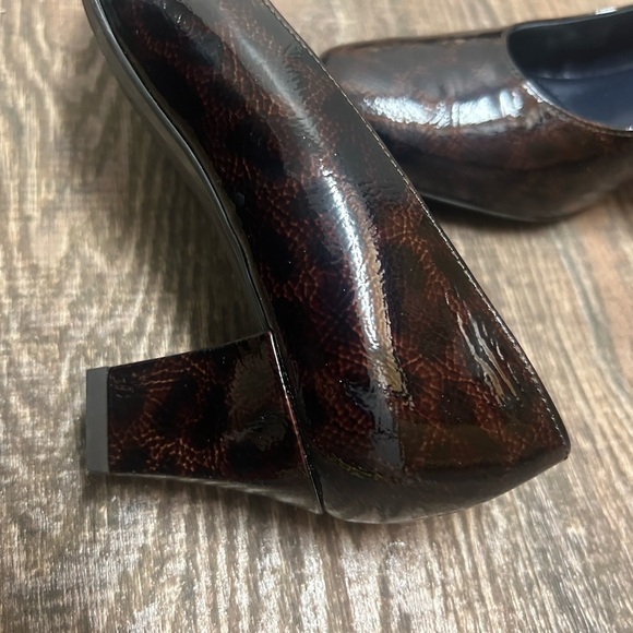 Ara Brown 9.5 NWOT “Luftpolster” Patent Leather Heels printed design underneath - Picture 3 of 16